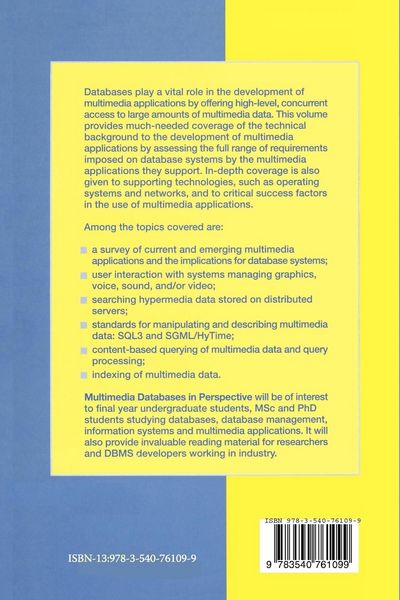 Produktbild: Multimedia Database in Perspective