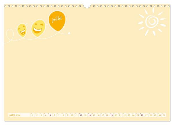Produktbild: 12 x collage de blagues - calendrier de bricolage (Calendrier mural 2026 DIN A3 vertical), CALVENDO calendrier mensuel