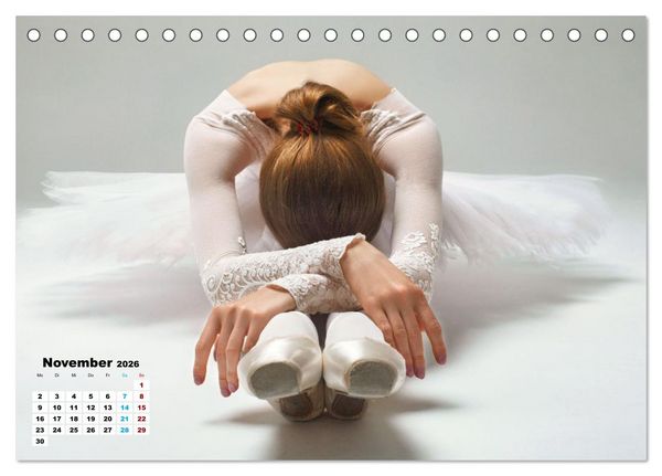 Produktbild: BALLETT - ein Hauch Magie (Tischkalender 2026 DIN A5 quer), CALVENDO Monatskalender