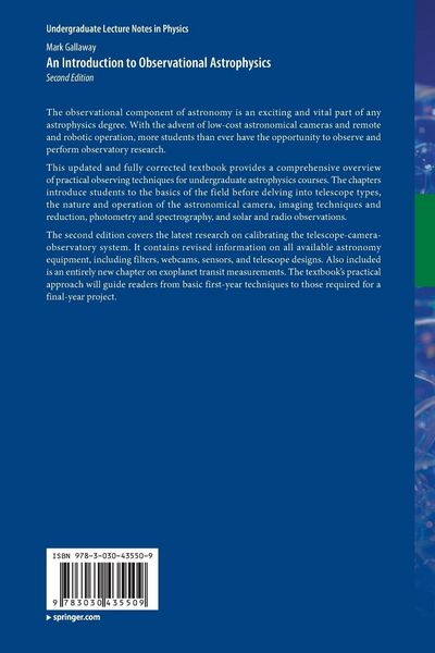 Produktbild: An Introduction to Observational Astrophysics