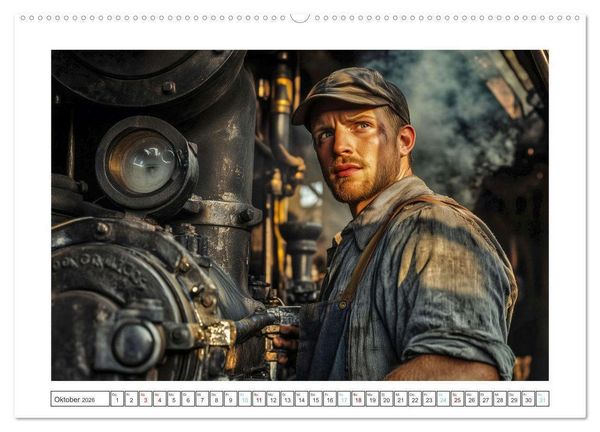 Produktbild: Mit Volldampf in dein Herz (hochwertiger Premium Wandkalender 2026 DIN A2 quer), Kunstdruck in Hochglanz