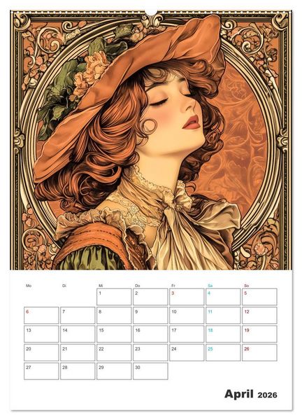 Produktbild: Eleganz der Epoche (hochwertiger Premium Wandkalender 2026 DIN A2 hoch), Kunstdruck in Hochglanz