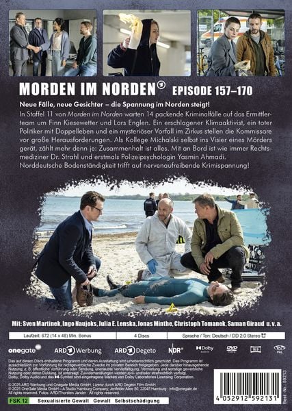 Produktbild: Morden im Norden - Staffel 11 (Folge 157-170) [4 DVDs]