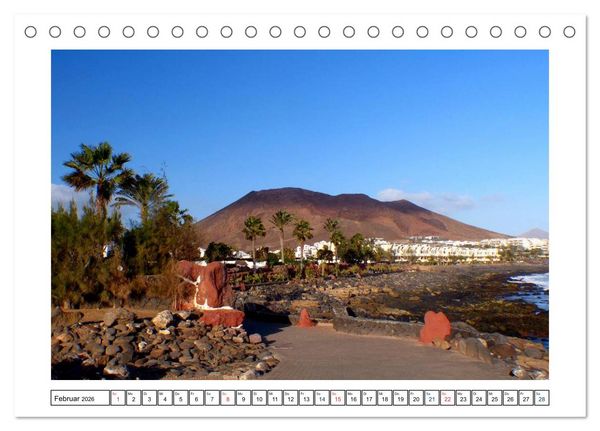 Produktbild: Lanzarote - Playa Blanca (Tischkalender 2026 DIN A5 quer), CALVENDO Monatskalender