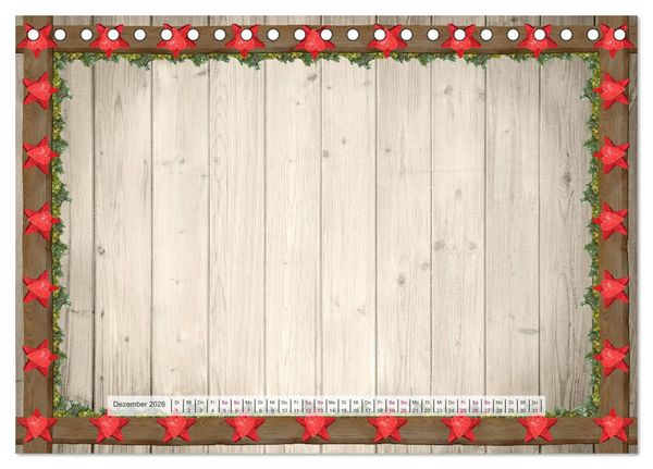 Produktbild: Bastelkalender Nostalgie-Rahmen 2026 (Tischkalender 2026 DIN A5 quer), CALVENDO Monatskalender