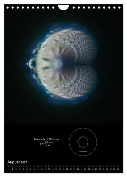 Produktbild: Buddhabrot fractal art (Wandkalender 2027 DIN A4 hoch), CALVENDO Monatskalender
