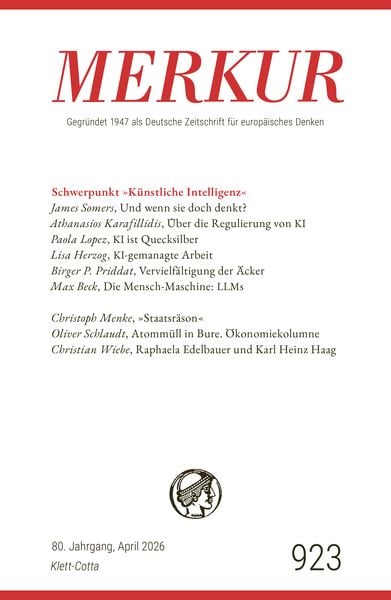 Produktbild: MERKUR 4/2026, Jg.80