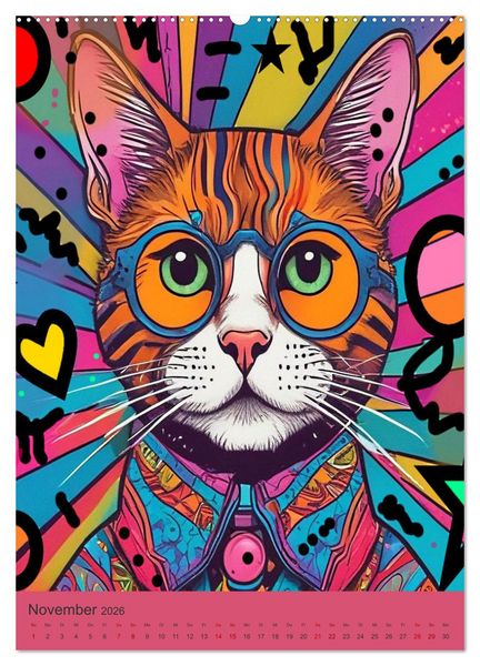 Produktbild: Meine Katze ist der Chef (hochwertiger Premium Wandkalender 2026 DIN A2 hoch), Kunstdruck in Hochglanz