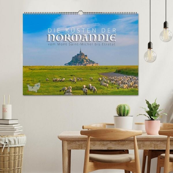 Produktbild: Die K&uuml;sten der Normandie vom Mont Saint-Michel bis &Eacute;tretat (Wandkalender 2027 DIN A2 quer), CALVENDO Monatskalender