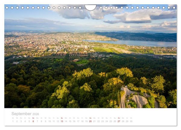 Produktbild: Z &Uuml; R I C H Impressionen (Wandkalender 2026 DIN A4 quer), CALVENDO Monatskalender