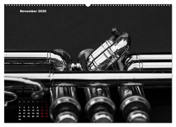 Produktbild: Trompete - Close up (hochwertiger Premium Wandkalender 2026 DIN A2 quer), Kunstdruck in Hochglanz