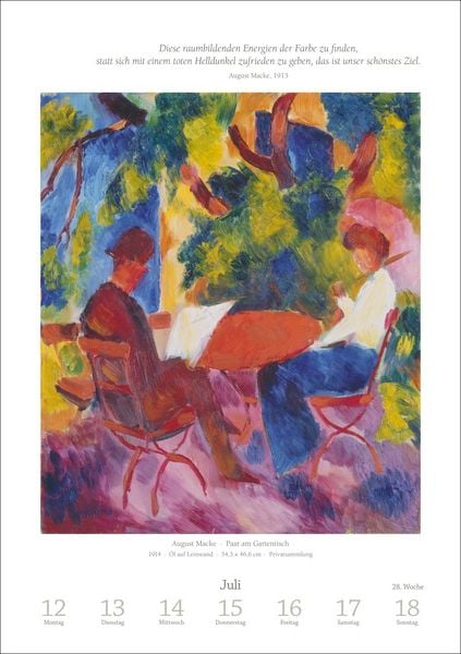 Produktbild: Kunst Wochen-Kulturkalender 2027 - 53 Meisterwerke der Malerei