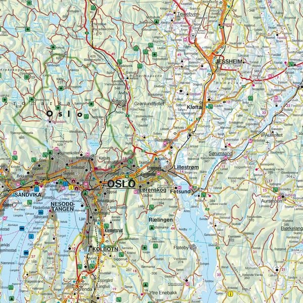 Produktbild: freytag & berndt Stra&szlig;enkarte Norwegen S&uuml;d 1:250.000