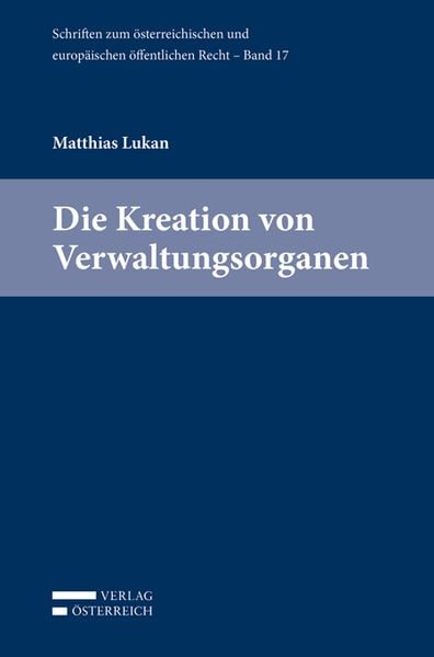 Produktbild: Die Kreation von Verwaltungsorganen
