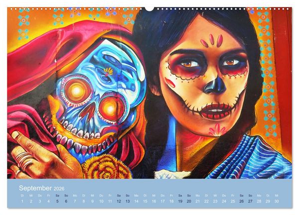 Produktbild: Mexikanische Graffitis (Wandkalender 2026 DIN A2 quer), CALVENDO Monatskalender