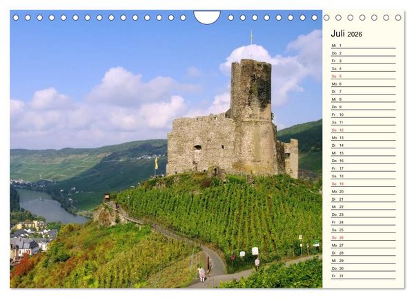 Produktbild: Entlang der Mosel (Wandkalender 2026 DIN A4 quer), CALVENDO Monatskalender