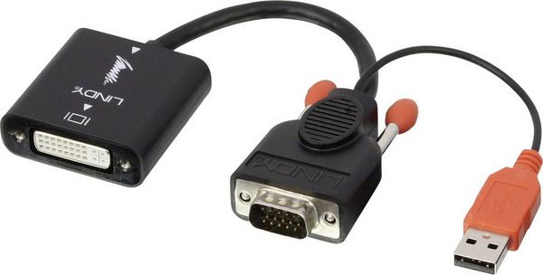 Produktbild: LINDY Monitor Konverter [VGA - DVI]