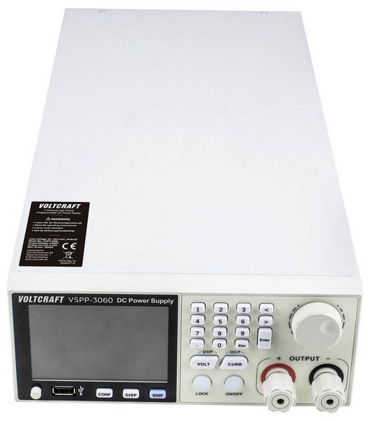 Produktbild: VOLTCRAFT VSPP-3060 Labornetzger&auml;t f&uuml;r Rackeinbau, einstellbar 0 - 600 V/DC 0 - 10A 3000W USB, LAN programmierbar, fernsteuerbar