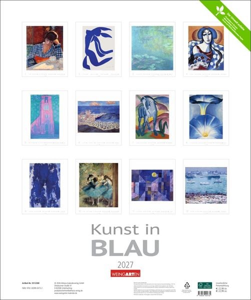 Produktbild: Kunst in Blau Edition 2027