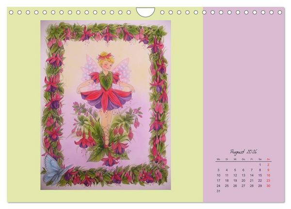 Produktbild: Blumen Elfen (Wandkalender 2026 DIN A4 quer), CALVENDO Monatskalender