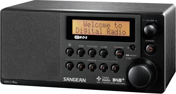 Sangean DDR-31+ Tischradio DAB+, UKW AUX Schwarz