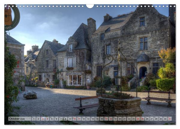 Produktbild: Rochefort-en-Terre, das Reiseziel in der Bretagne (Wandkalender 2026 DIN A3 quer), CALVENDO Monatskalender