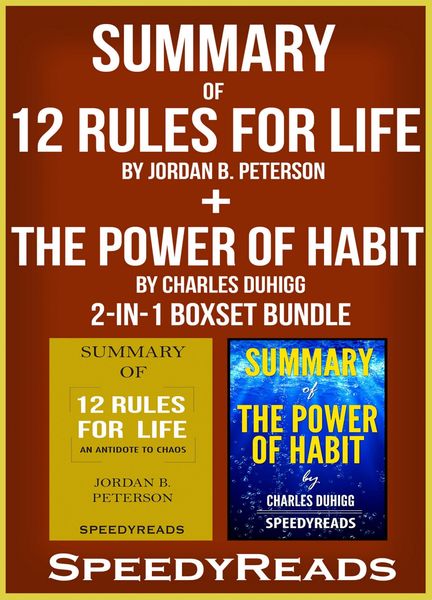 Produktbild: Summary of 12 Rules for Life: An Antidote to Chaos by Jordan B. Peterson + Summary of The Power of Habit by Charles Duhigg 2-in-1 Boxset Bundle