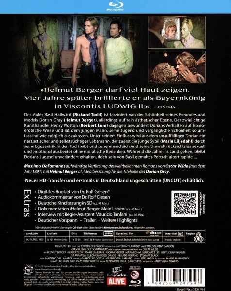 Produktbild: Das Bildnis des Dorian Gray (uncut) (Filmjuwelen)