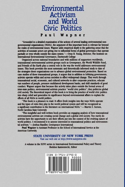 Produktbild: Environmental Activism and World Civic Politics