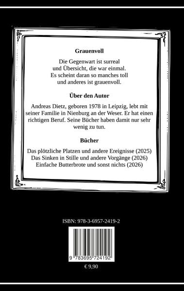 Produktbild: Das Sinken in Stille und andere Vorg&auml;nge