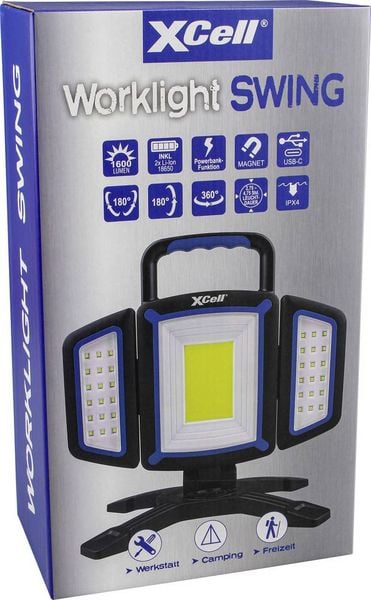 Produktbild: XCell 151274 COB LED Akku-Arbeitsleuchte akkubetrieben 1600lm