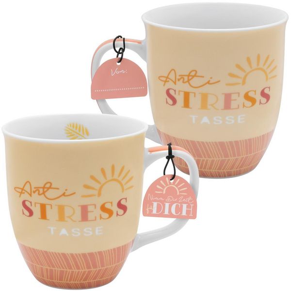 GRUSS & CO Tazza 'Du - Ich - Wir' Con Messaggio D'Amore - 50 Cl - Design Moderno Con Ciondolo
