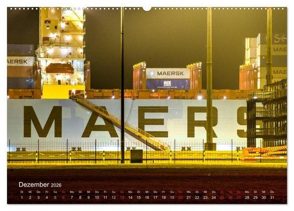 Produktbild: Impressionen vom JadeWeserPort (hochwertiger Premium Wandkalender 2026 DIN A2 quer), Kunstdruck in Hochglanz