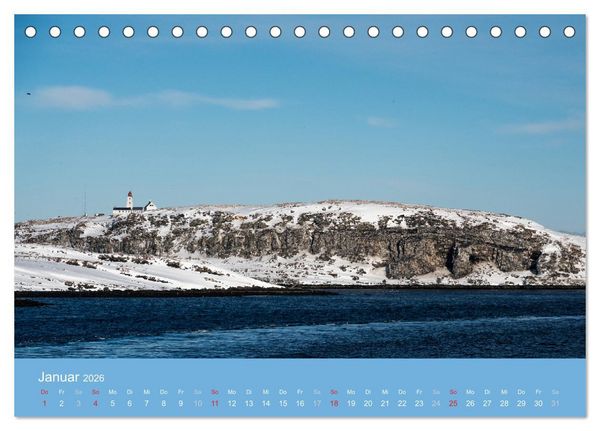 Produktbild: Leuchtfeuer der norwegischen K&uuml;ste (Tischkalender 2026 DIN A5 quer), CALVENDO Monatskalender