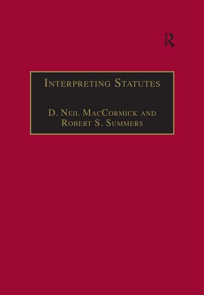 Produktbild: Interpreting Statutes