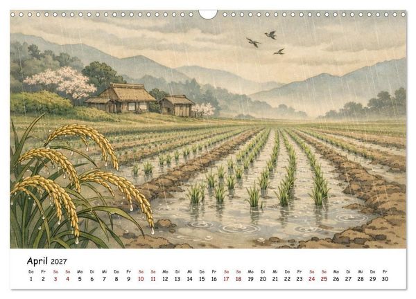 Produktbild: Jahreszeitenspiel (Wandkalender 2027 DIN A3 quer), CALVENDO Monatskalender