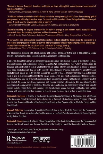 Produktbild: Energy Security, Equality and Justice