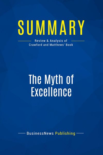 Produktbild: Summary: The Myth of Excellence