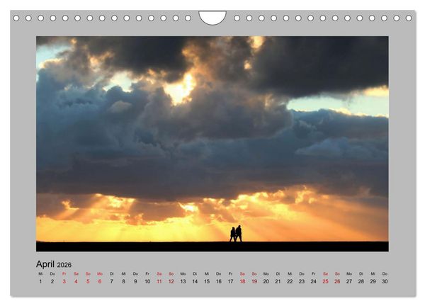 Produktbild: Den Sonnenuntergang gemeinsam genie&szlig;en (Wandkalender 2026 DIN A4 quer), CALVENDO Monatskalender