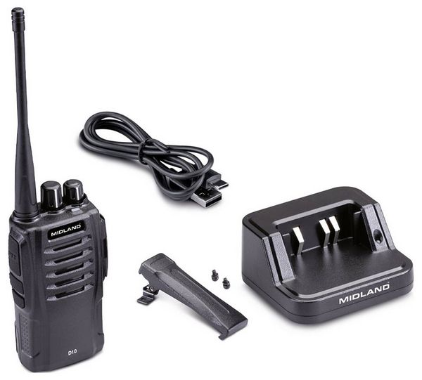 Produktbild: Midland D10 Digitales DMR446 Funkger&auml;t C1600 PMR-Handfunkger&auml;t