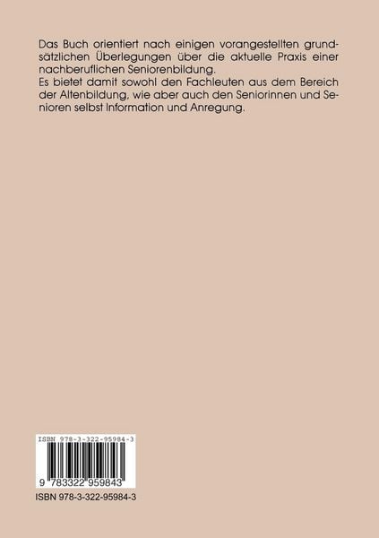 Produktbild: Handlungsorientierte Seniorenbildung