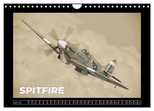 Produktbild: Aero Action Art - Luftfahrt Kunst (Wandkalender 2026 DIN A4 quer), CALVENDO Monatskalender