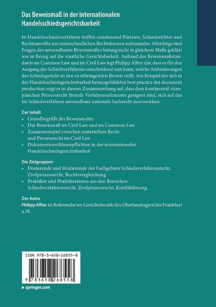 Produktbild: Das Beweisma&szlig; in der internationalen Handelsschiedsgerichtsbarkeit