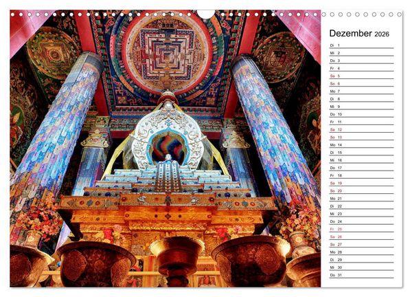 Produktbild: Tibet Momente (Wandkalender 2026 DIN A3 quer), CALVENDO Monatskalender