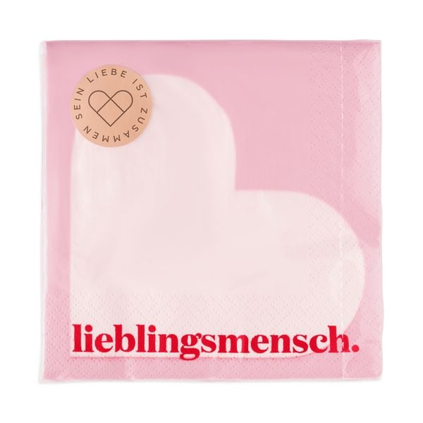 Produktbild: Serviette "Lieblingsmensch"