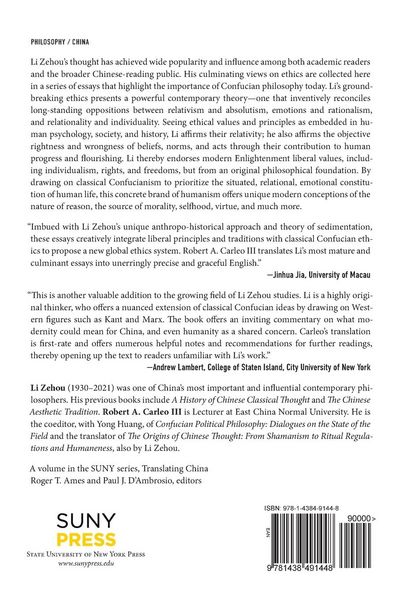 Produktbild: The Humanist Ethics of Li Zehou