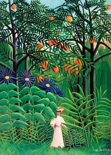 Produktbild: Woman in an Exotic Forest by Henri Rousseau (Puzzle)