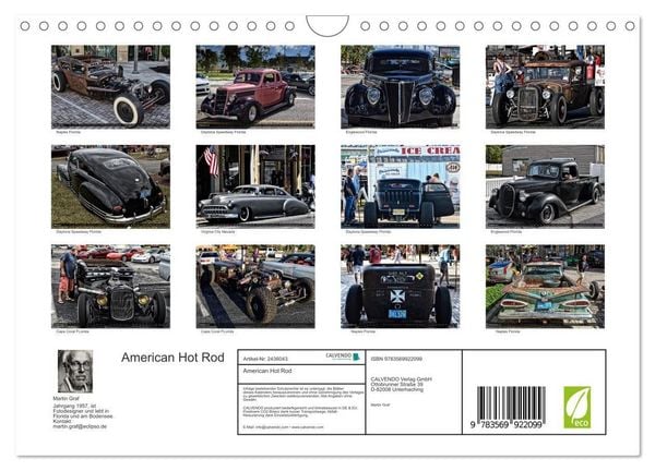 Produktbild: American Hot Rod (Wandkalender 2027 DIN A4 quer), CALVENDO Monatskalender