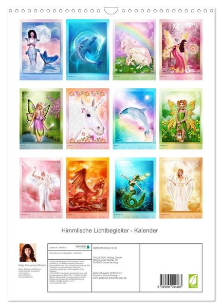 Produktbild: Himmlische Lichtbegleiter - Kalender (Wandkalender 2027 DIN A3 hoch), CALVENDO Monatskalender