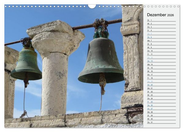 Produktbild: SANTORINI - Idyll auf dem Vulkan (Wandkalender 2026 DIN A3 quer), CALVENDO Monatskalender
